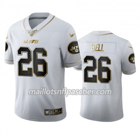Maillot New York Jets Le-Veon Bell 26 Nike Blanc Golden Edition 100th - Homme